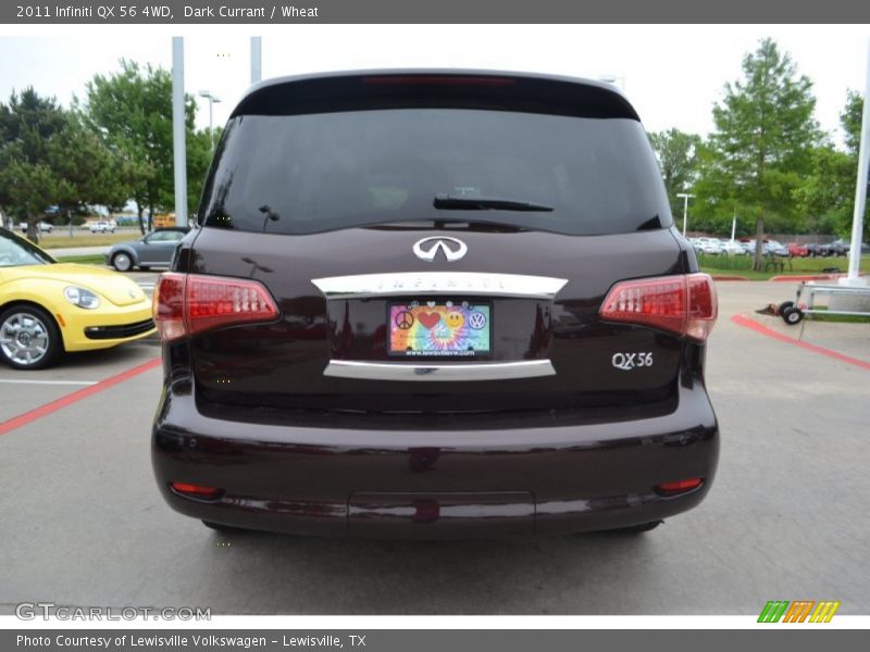 Dark Currant / Wheat 2011 Infiniti QX 56 4WD