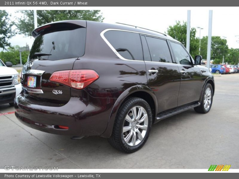 Dark Currant / Wheat 2011 Infiniti QX 56 4WD