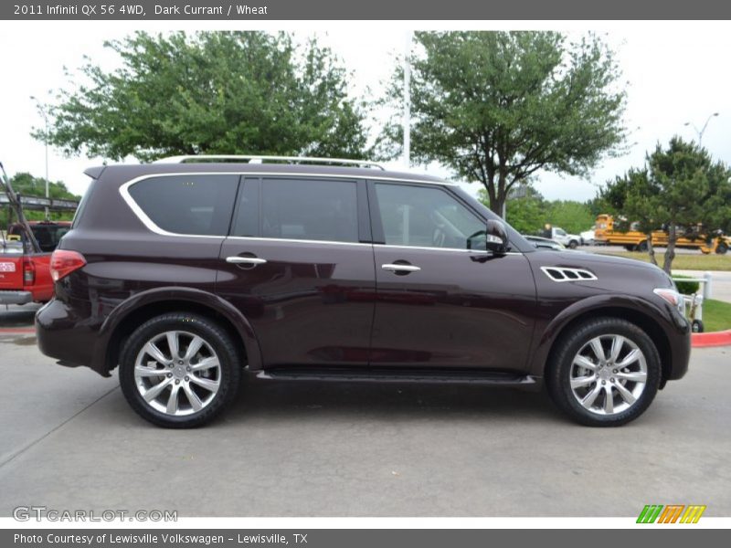 Dark Currant / Wheat 2011 Infiniti QX 56 4WD