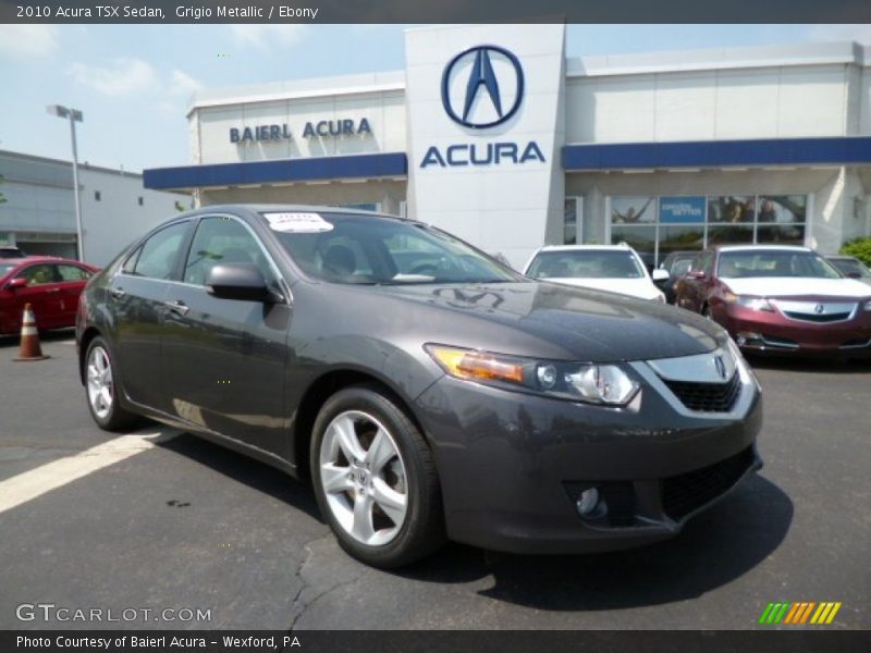 Grigio Metallic / Ebony 2010 Acura TSX Sedan