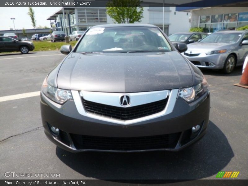 Grigio Metallic / Ebony 2010 Acura TSX Sedan
