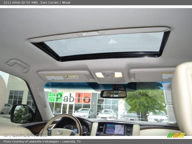 Dark Currant / Wheat 2011 Infiniti QX 56 4WD