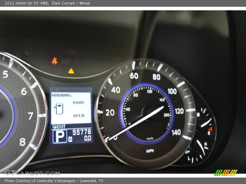 Dark Currant / Wheat 2011 Infiniti QX 56 4WD