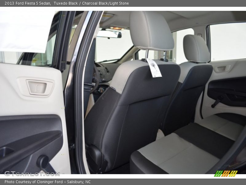 Tuxedo Black / Charcoal Black/Light Stone 2013 Ford Fiesta S Sedan