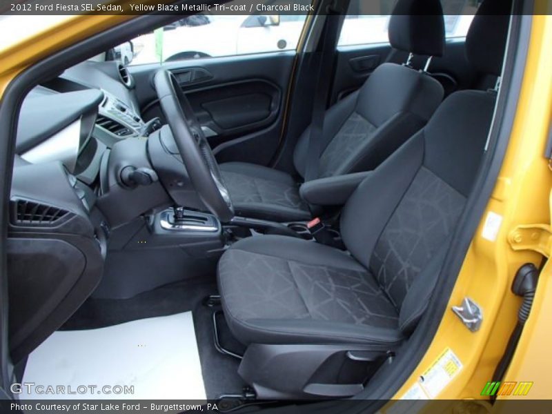  2012 Fiesta SEL Sedan Charcoal Black Interior