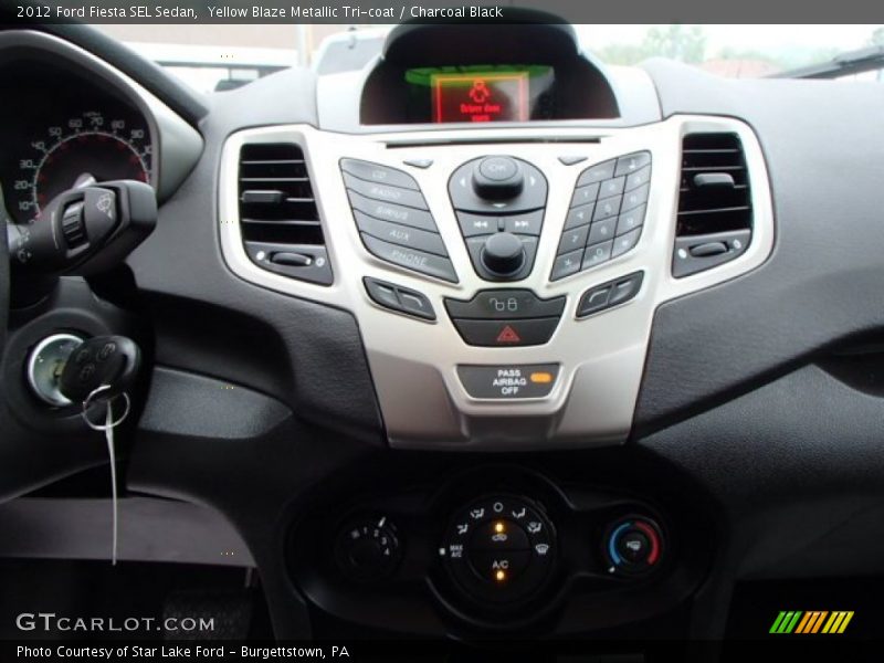 Controls of 2012 Fiesta SEL Sedan