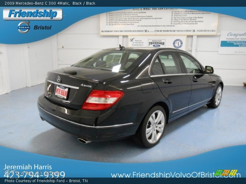 Black / Black 2009 Mercedes-Benz C 300 4Matic