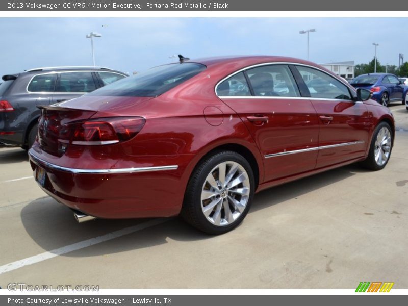 Fortana Red Metallic / Black 2013 Volkswagen CC VR6 4Motion Executive