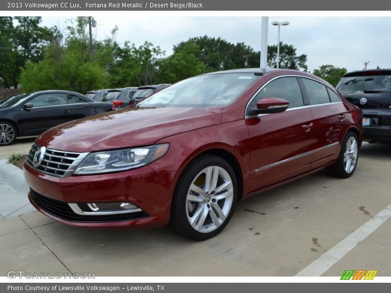 Fortana Red Metallic / Desert Beige/Black 2013 Volkswagen CC Lux