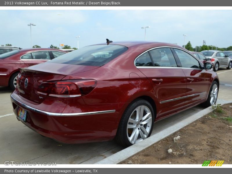 Fortana Red Metallic / Desert Beige/Black 2013 Volkswagen CC Lux