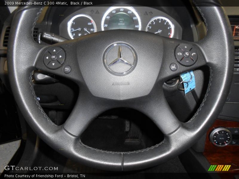 Black / Black 2009 Mercedes-Benz C 300 4Matic