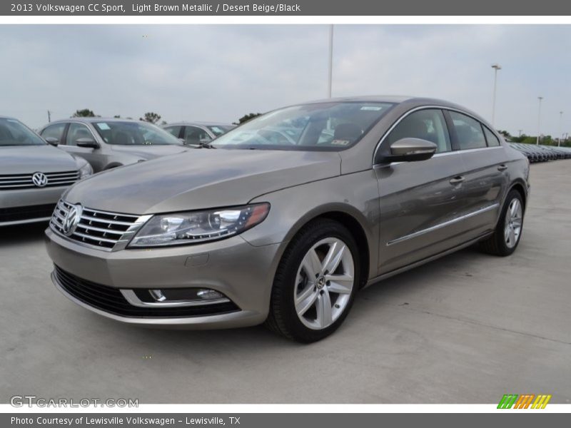 Light Brown Metallic / Desert Beige/Black 2013 Volkswagen CC Sport
