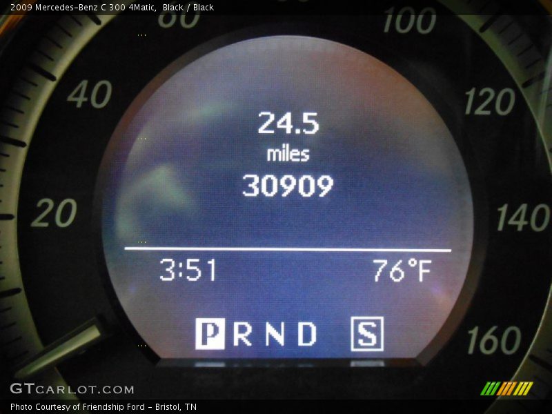 Black / Black 2009 Mercedes-Benz C 300 4Matic