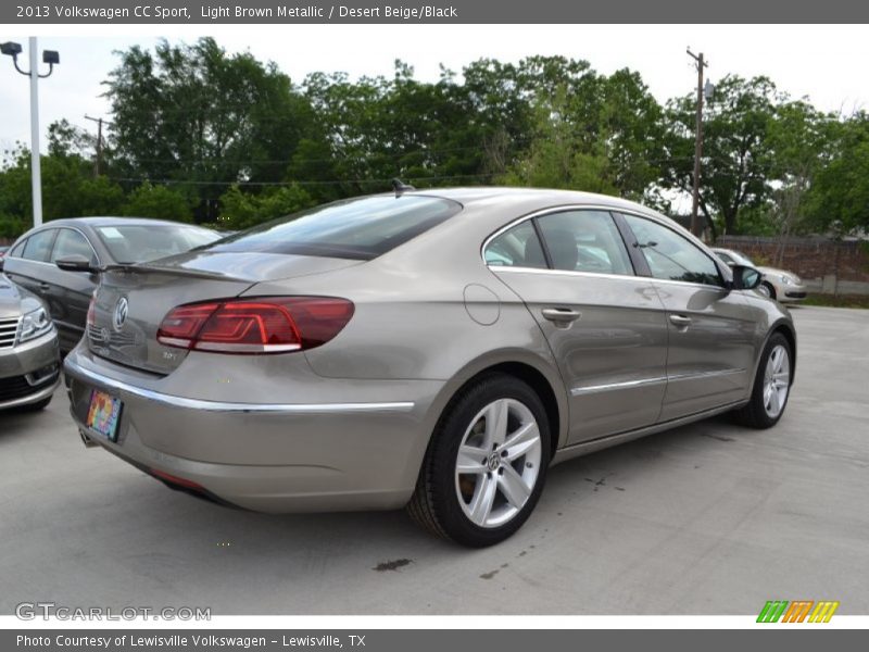 Light Brown Metallic / Desert Beige/Black 2013 Volkswagen CC Sport