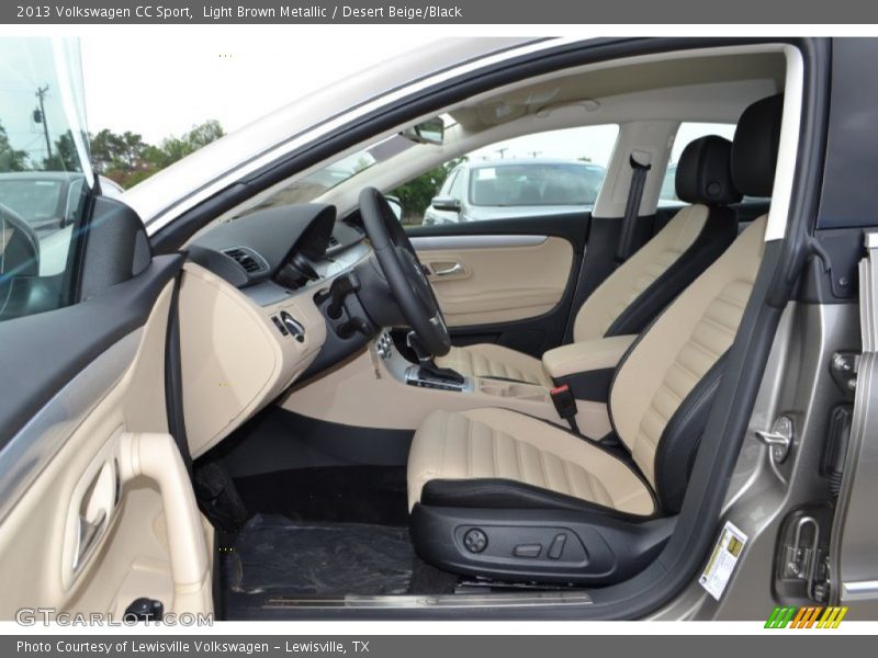 Light Brown Metallic / Desert Beige/Black 2013 Volkswagen CC Sport