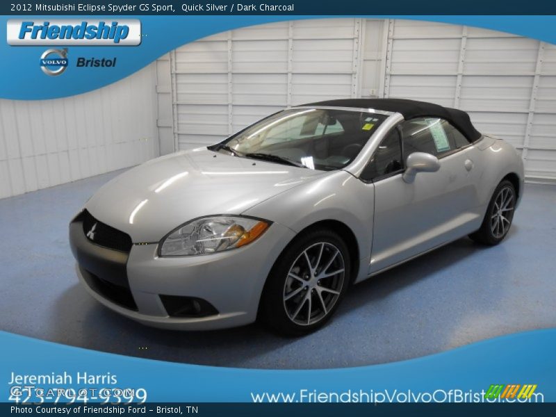 Quick Silver / Dark Charcoal 2012 Mitsubishi Eclipse Spyder GS Sport