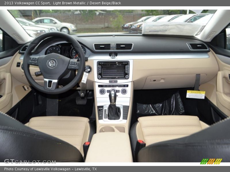Light Brown Metallic / Desert Beige/Black 2013 Volkswagen CC Sport
