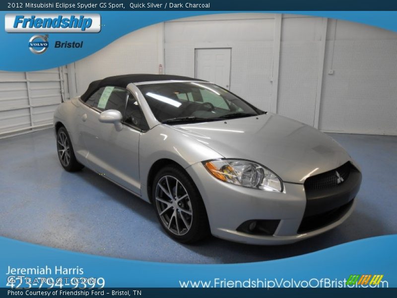 Quick Silver / Dark Charcoal 2012 Mitsubishi Eclipse Spyder GS Sport