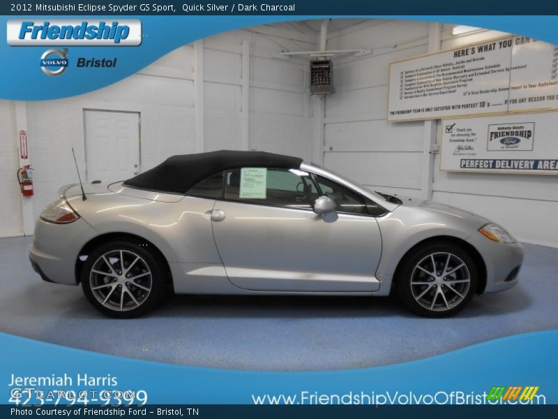 Quick Silver / Dark Charcoal 2012 Mitsubishi Eclipse Spyder GS Sport