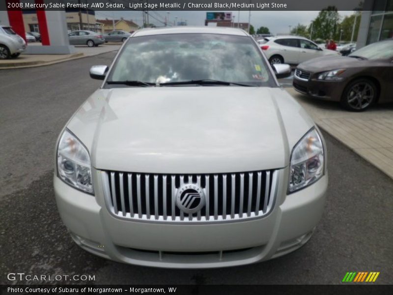 Light Sage Metallic / Charcoal Black/Medium Light Stone 2008 Mercury Sable Premier AWD Sedan