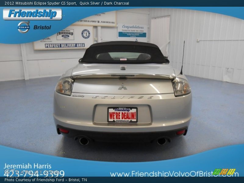 Quick Silver / Dark Charcoal 2012 Mitsubishi Eclipse Spyder GS Sport
