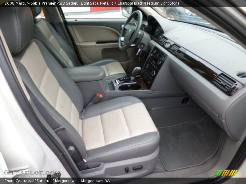  2008 Sable Premier AWD Sedan Charcoal Black/Medium Light Stone Interior
