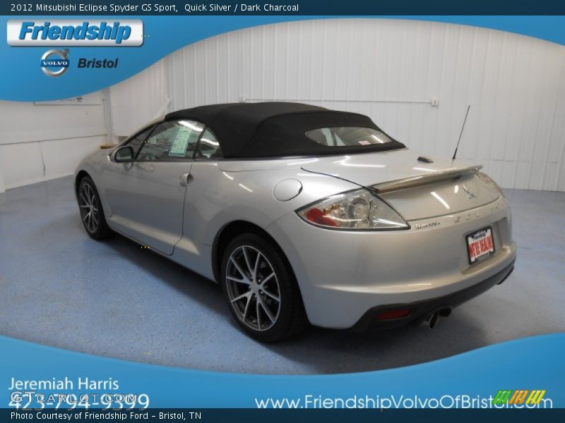 Quick Silver / Dark Charcoal 2012 Mitsubishi Eclipse Spyder GS Sport