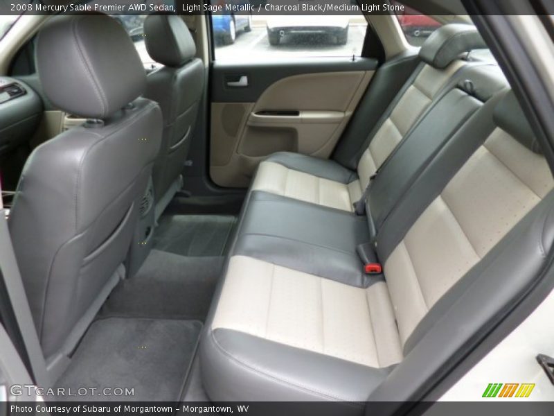 Rear Seat of 2008 Sable Premier AWD Sedan