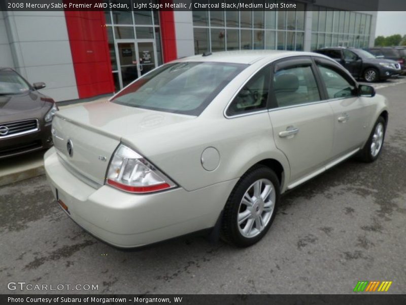 Light Sage Metallic / Charcoal Black/Medium Light Stone 2008 Mercury Sable Premier AWD Sedan