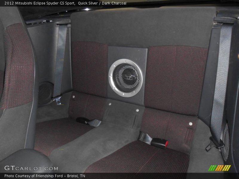 Rear Seat of 2012 Eclipse Spyder GS Sport