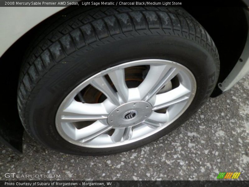 Light Sage Metallic / Charcoal Black/Medium Light Stone 2008 Mercury Sable Premier AWD Sedan