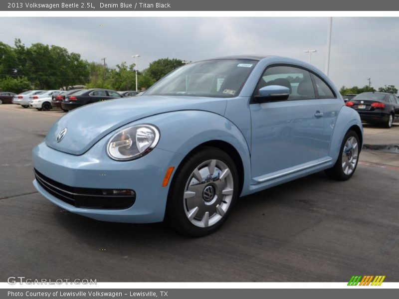 Denim Blue / Titan Black 2013 Volkswagen Beetle 2.5L