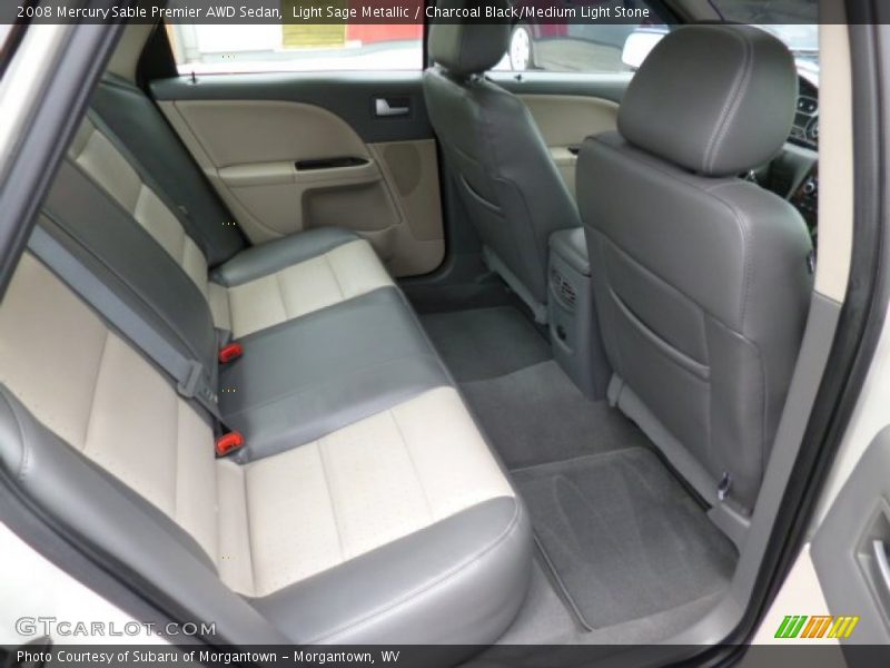 Rear Seat of 2008 Sable Premier AWD Sedan