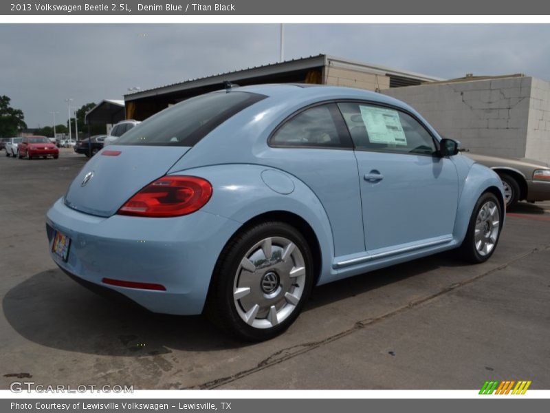 Denim Blue / Titan Black 2013 Volkswagen Beetle 2.5L
