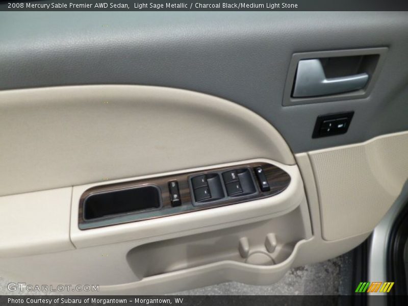 Light Sage Metallic / Charcoal Black/Medium Light Stone 2008 Mercury Sable Premier AWD Sedan