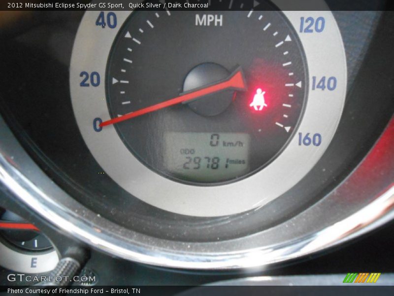 Quick Silver / Dark Charcoal 2012 Mitsubishi Eclipse Spyder GS Sport
