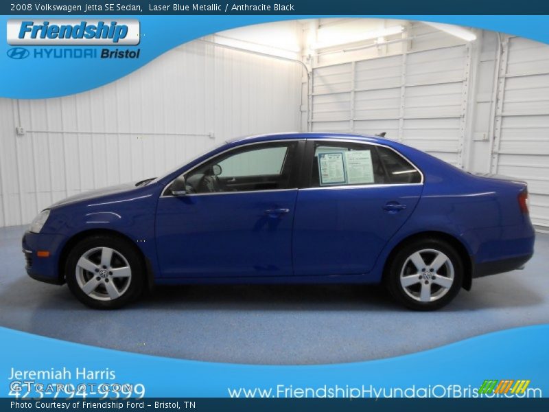 Laser Blue Metallic / Anthracite Black 2008 Volkswagen Jetta SE Sedan