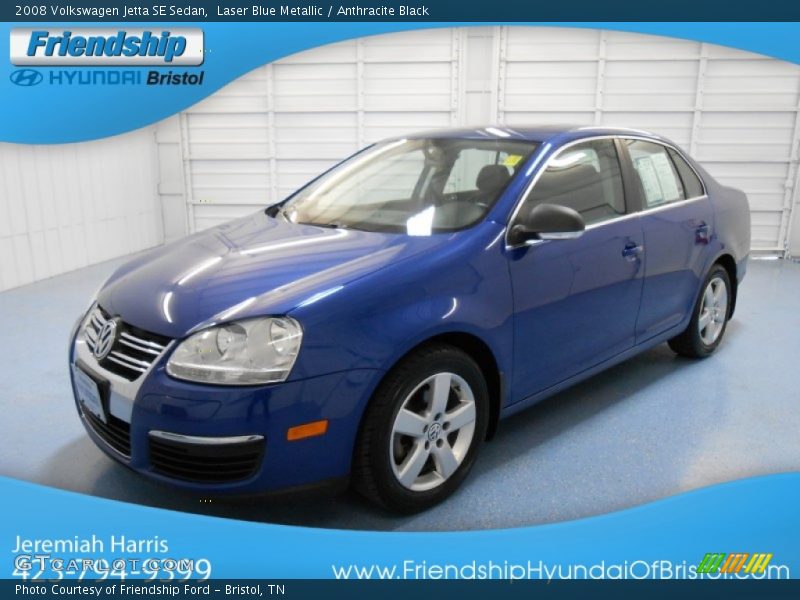 Laser Blue Metallic / Anthracite Black 2008 Volkswagen Jetta SE Sedan