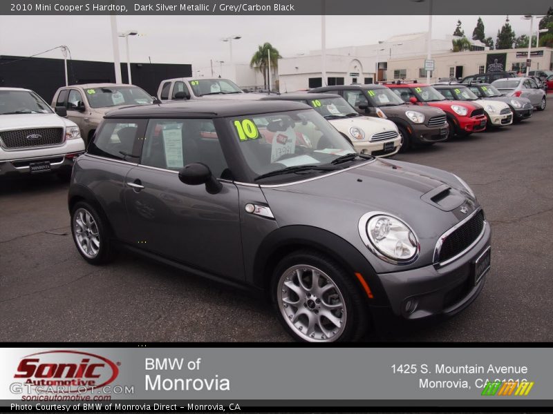 Dark Silver Metallic / Grey/Carbon Black 2010 Mini Cooper S Hardtop