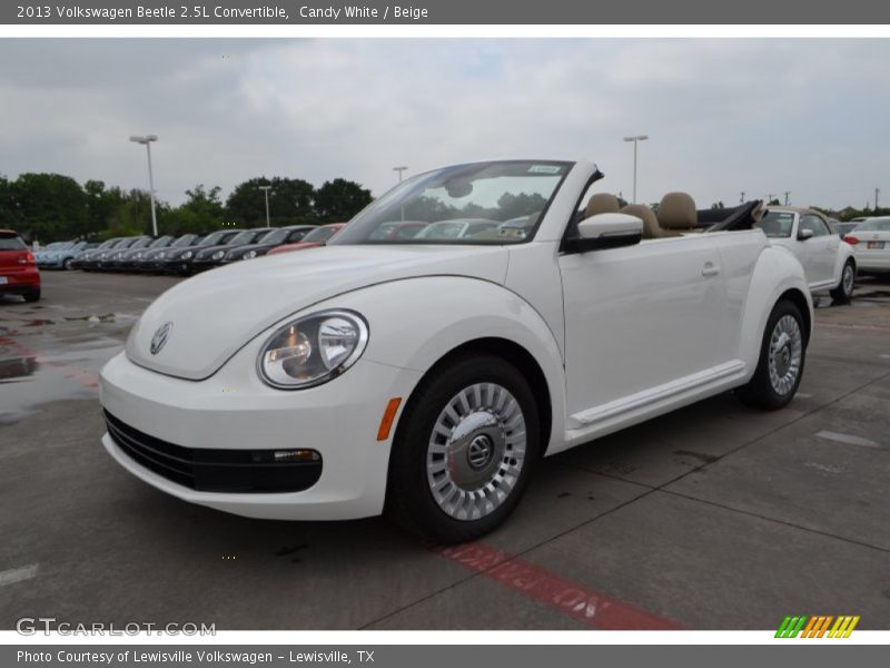 Candy White / Beige 2013 Volkswagen Beetle 2.5L Convertible