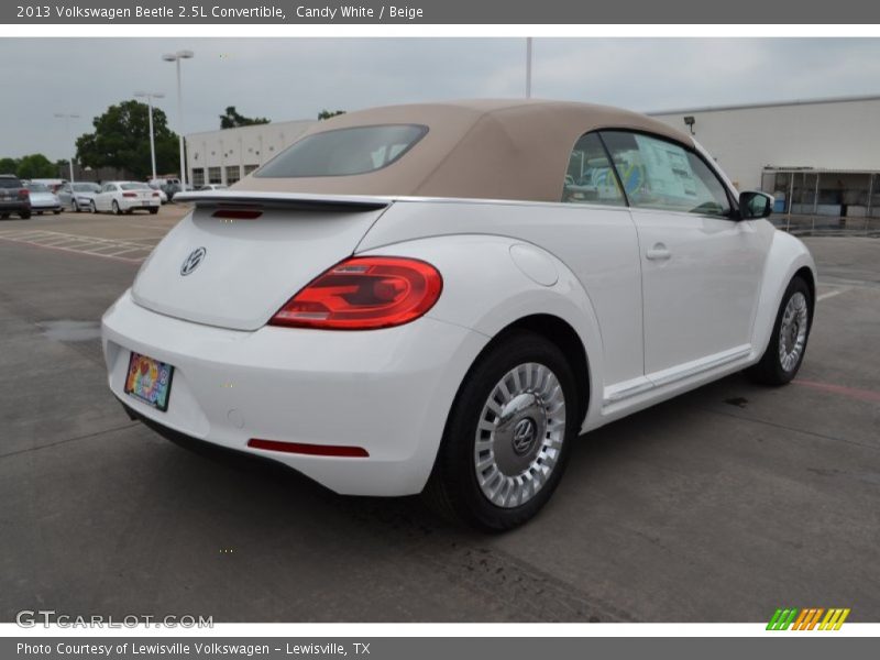 Candy White / Beige 2013 Volkswagen Beetle 2.5L Convertible