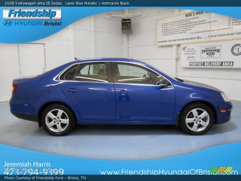 Laser Blue Metallic / Anthracite Black 2008 Volkswagen Jetta SE Sedan