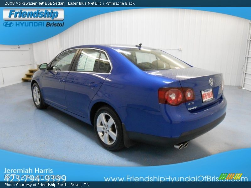Laser Blue Metallic / Anthracite Black 2008 Volkswagen Jetta SE Sedan