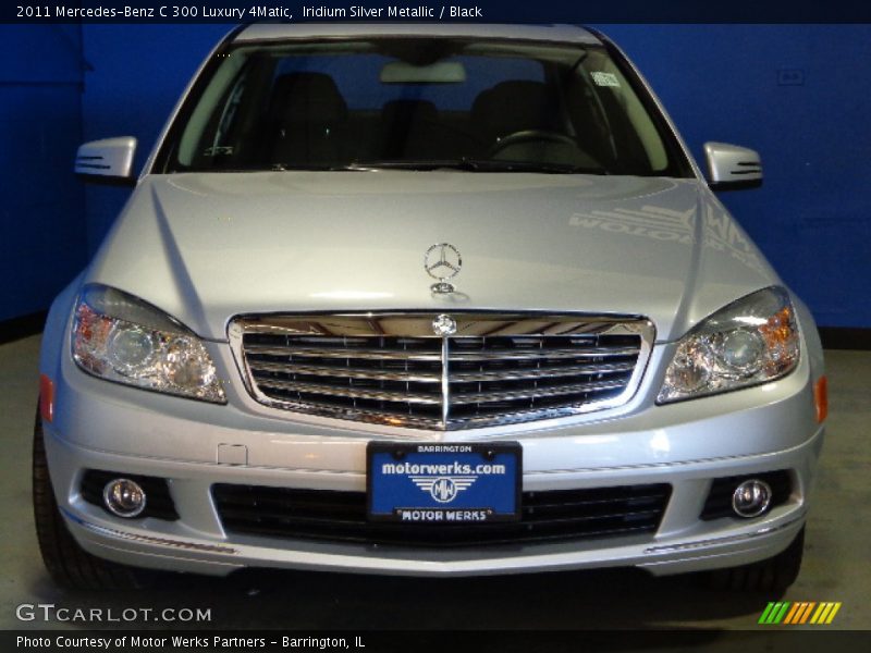 Iridium Silver Metallic / Black 2011 Mercedes-Benz C 300 Luxury 4Matic