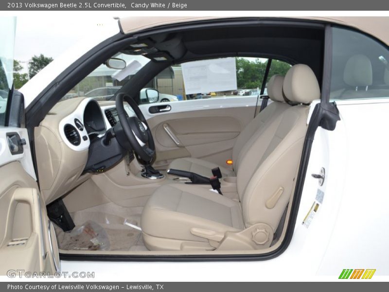 Candy White / Beige 2013 Volkswagen Beetle 2.5L Convertible