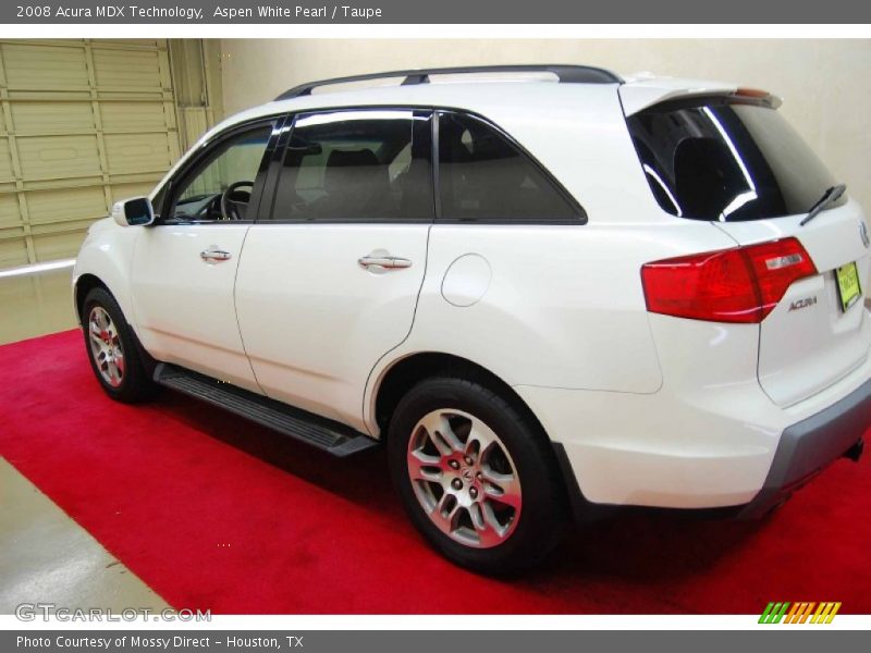 Aspen White Pearl / Taupe 2008 Acura MDX Technology