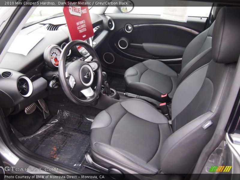 Dark Silver Metallic / Grey/Carbon Black 2010 Mini Cooper S Hardtop