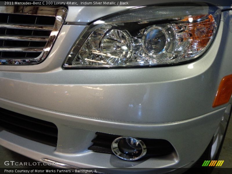 Iridium Silver Metallic / Black 2011 Mercedes-Benz C 300 Luxury 4Matic
