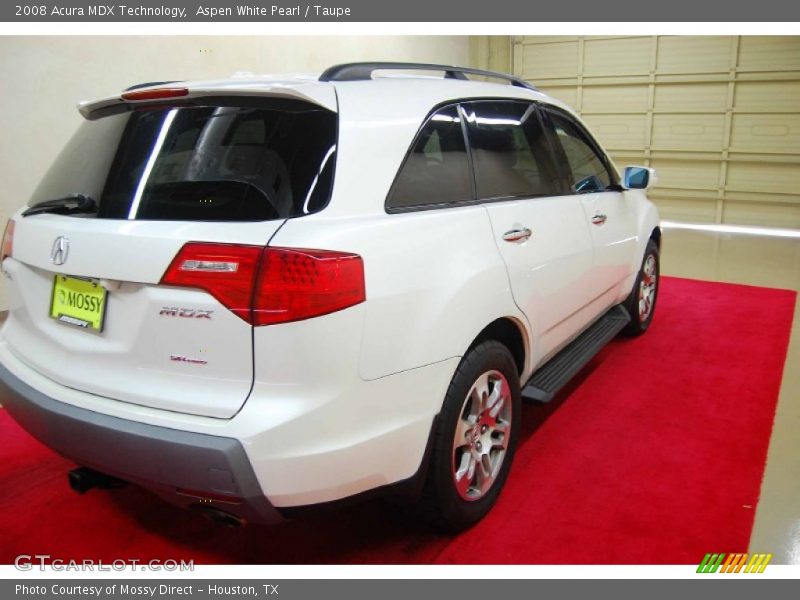 Aspen White Pearl / Taupe 2008 Acura MDX Technology