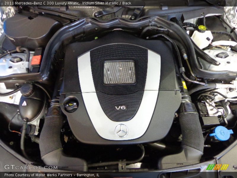 Iridium Silver Metallic / Black 2011 Mercedes-Benz C 300 Luxury 4Matic